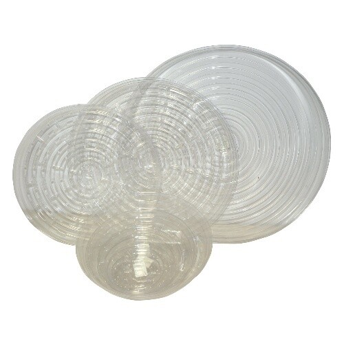Curtis Wagner Clear Vinyl Plant Saucers (Various Sizes), Size: 4 Inch