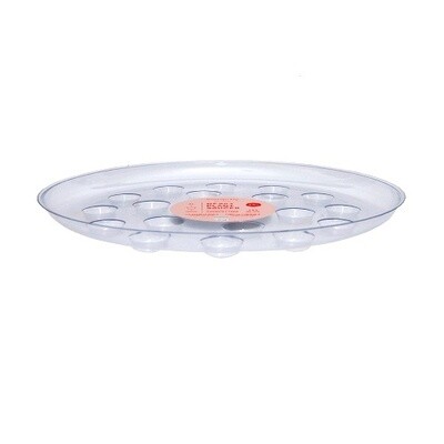 Curtis Wagner Clear Footed Heavy Duty Saucer (Multiple Sizes)
