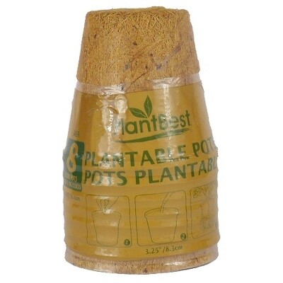 Plant Best 3&quot; Biodegradable Coconut Coir Pot - 8 Pack