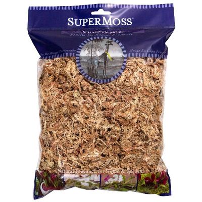 SuperMoss Sphagnum Moss Natural White, 4oz Bag