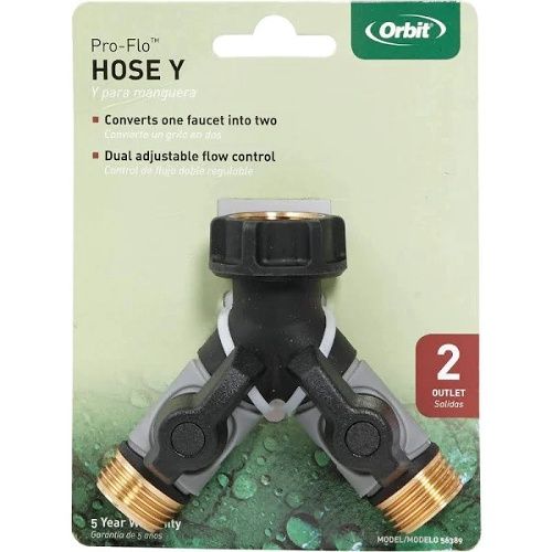 Orbit Pro Flo Hose Y w/ Dual Valves