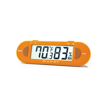 Mondi Mini Greenhouse Thermo-Hygrometer, Orange