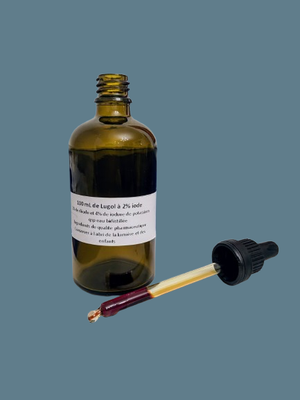 100 mL de solution de lugol à 2% d&#39;iode USP