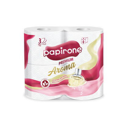 Туалетная бумага «Papirone Aroma» по 4 шт. 3 слоя