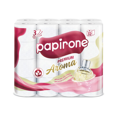 ​Туалетная бумага «Papirone Aroma» по 32 шт. 3 слоя