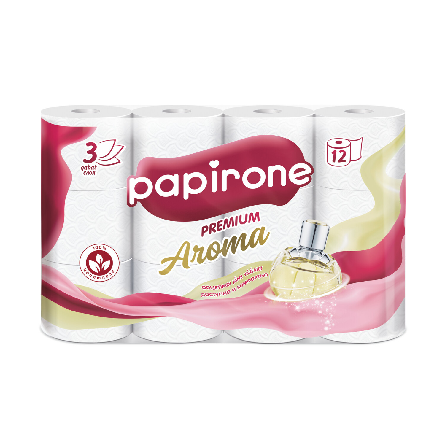 ​Туалетная бумага «Papirone Aroma» по 12 шт. 3 слоя