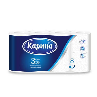 ​Туалетная бумага «Карина» *8 (3 слоя)