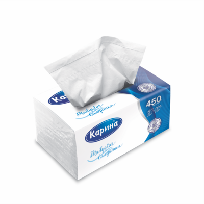 ​Салфетки вытяжные Карина 155*200 2 слоя 225 шт. LINE