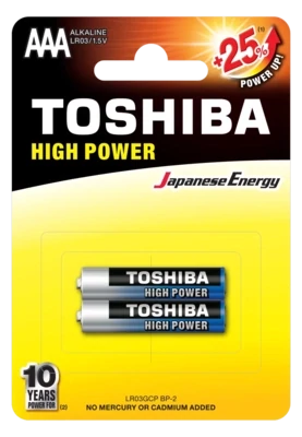 Батарейки TOSHIBA High Power AAA по 2 шт.