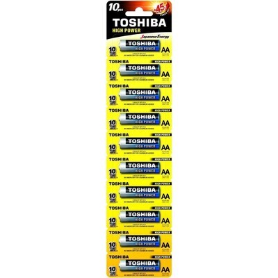 Батарейки TOSHIBA High Power AA по 10 шт.