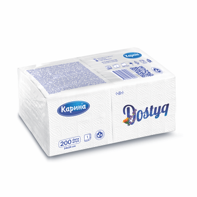 ​Салфетка &quot;Dostyq&quot; 200 белая