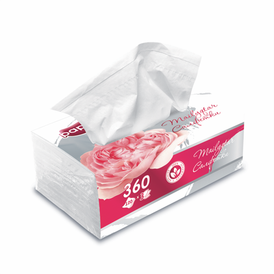 Салфетки вытяжные Papirone 127x200 3 слоя 120 шт.​ «Пион»