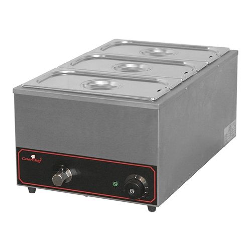 bain marie met aftapkraan