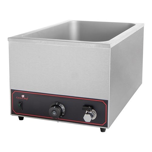 bain marie met aftapkraan