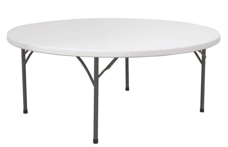 Buffettafel rond opvouwbaar, HENDI, Max. belasting 250 kg., ⌀1800x(H)740mm