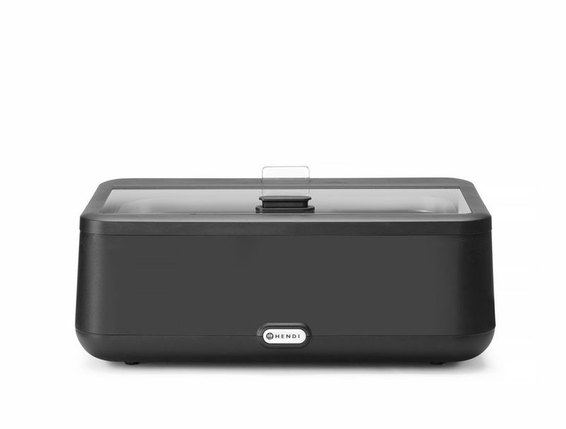 Chafing dish HENDI UNIQ, HENDI, designed by Robert Bronwasser, Zwart, 220-240V/700W, 607x402x(H)245mm