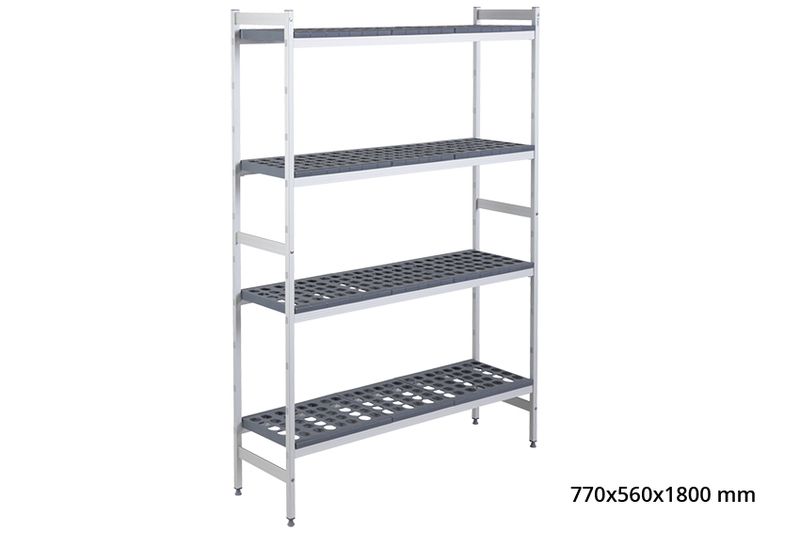 BASISREK 5711 - 770X560X1800MM 4 NIVEAUS