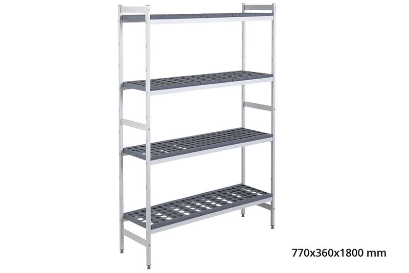 BASISREK 5711 - 770X360X1800MM 4 NIVEAUS