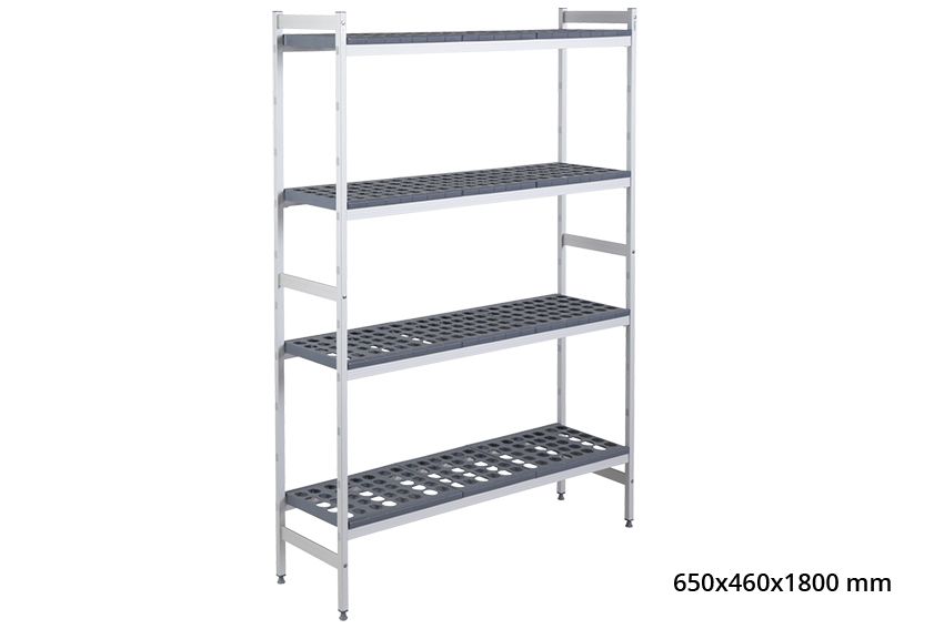 BASISREK 5711 - 650X460X1800MM 4 NIVEAUS