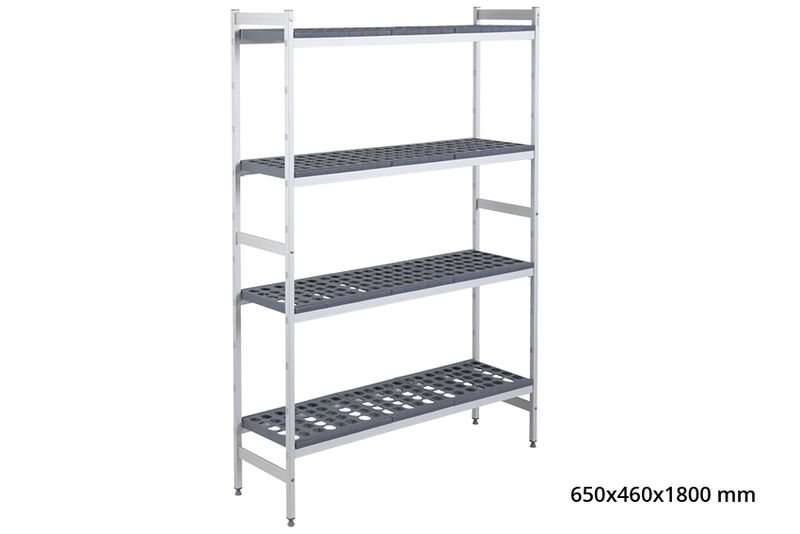 BASISREK 5711 - 650X460X1800MM 4 NIVEAUS