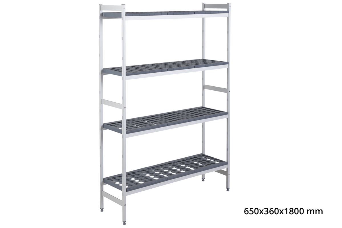 BASISREK 5711 - 650X360X1800MM 4 NIVEAUS