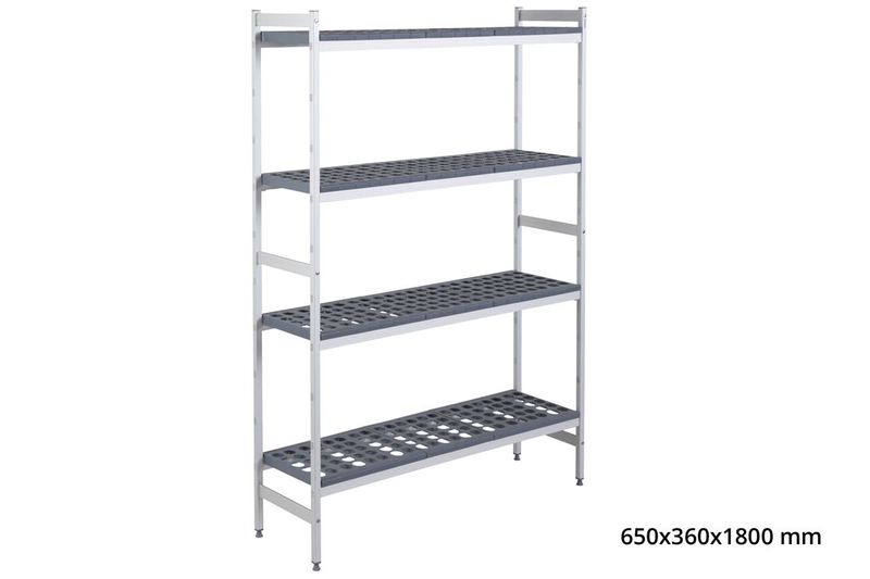 BASISREK 5711 - 650X360X1800MM 4 NIVEAUS