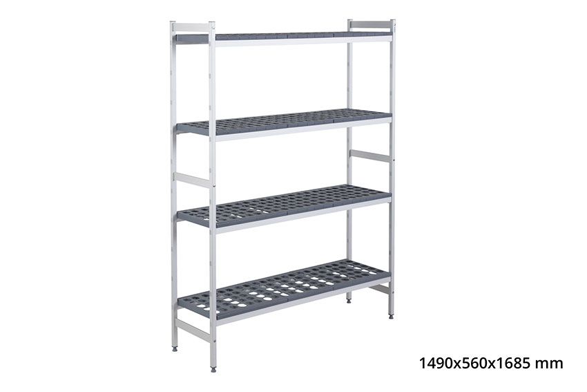 BASISREK 5711 - 1490X560X1685MM 4 NIVEAUS