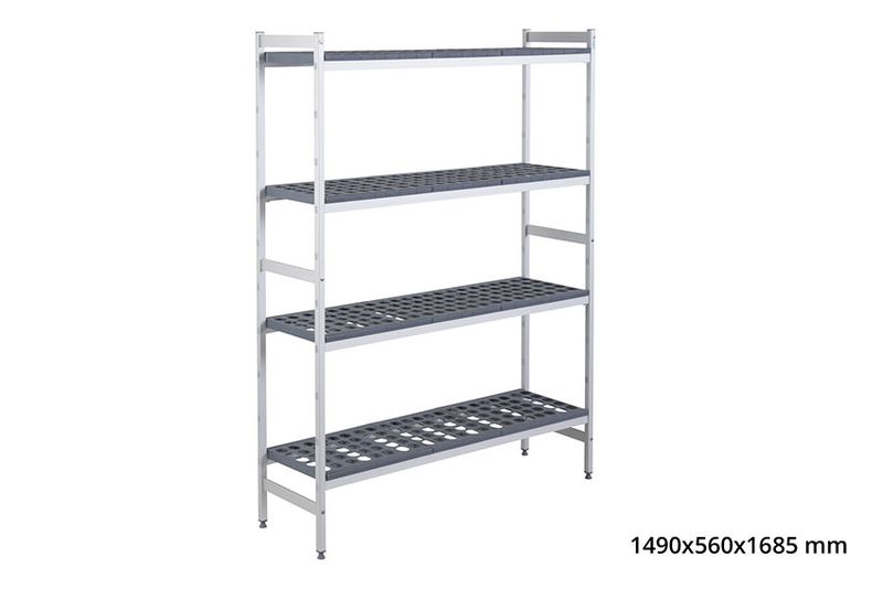 BASISREK 5711 - 1490X560X1685MM 4 NIVEAUS