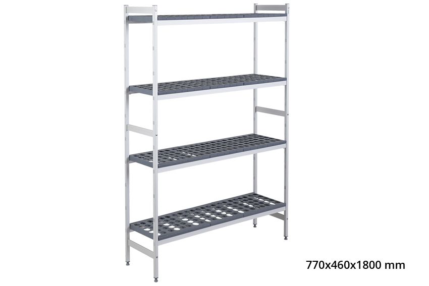 BASISREK 5711 - 770X460X1800MM 4 NIVEAUS