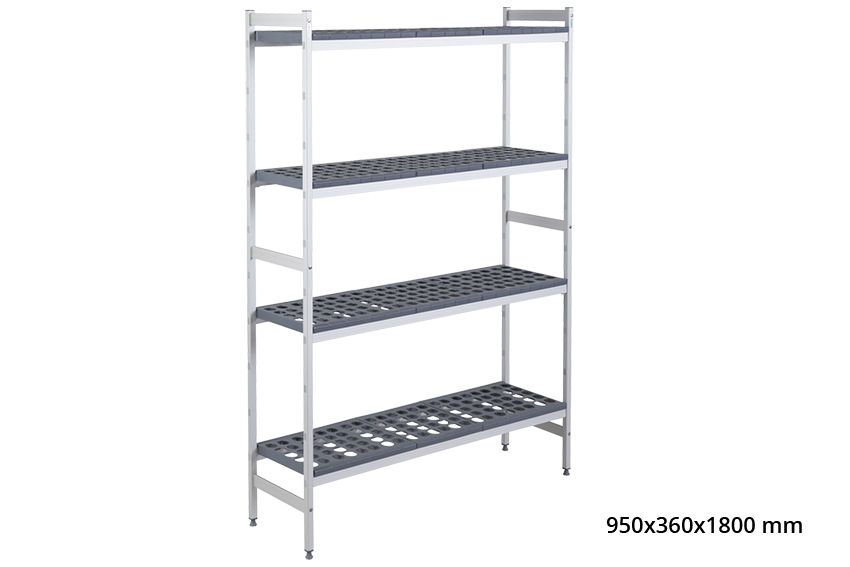 BASISREK 5711 - 950X360X1800MM 4 NIVEAUS