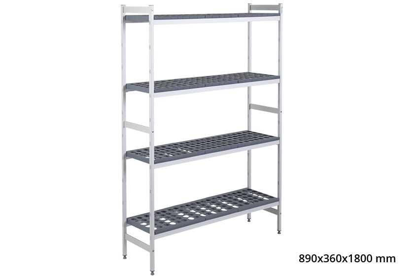 BASISREK 5711 - 890X360X1800MM 4 NIVEAUS