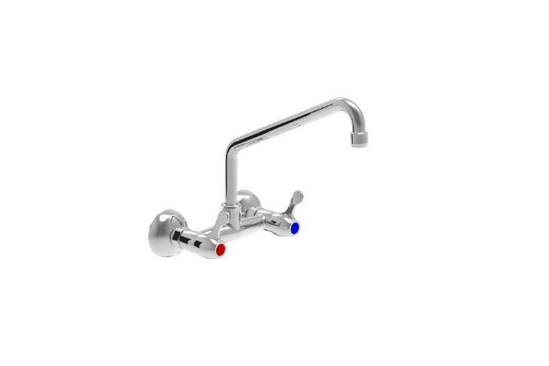 DUBBELGATS MENKGRAAN KWARTSLAGBEDIENING - MUURMODEL - 200MM