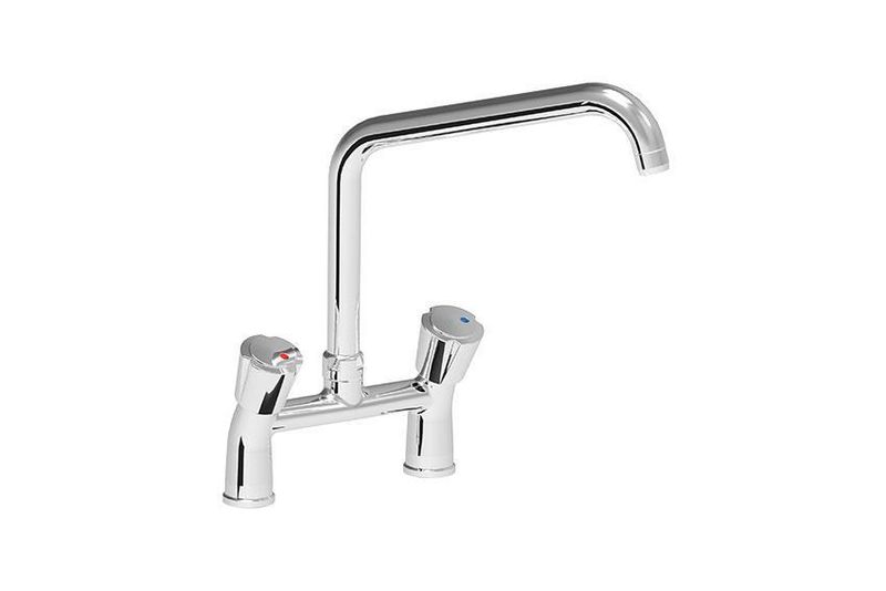 DUBBELGATS MENGKRAAN &#39;A-LINE&#39; TAFELMODEL - 2 DRAAIKNOPPEN - 250MM