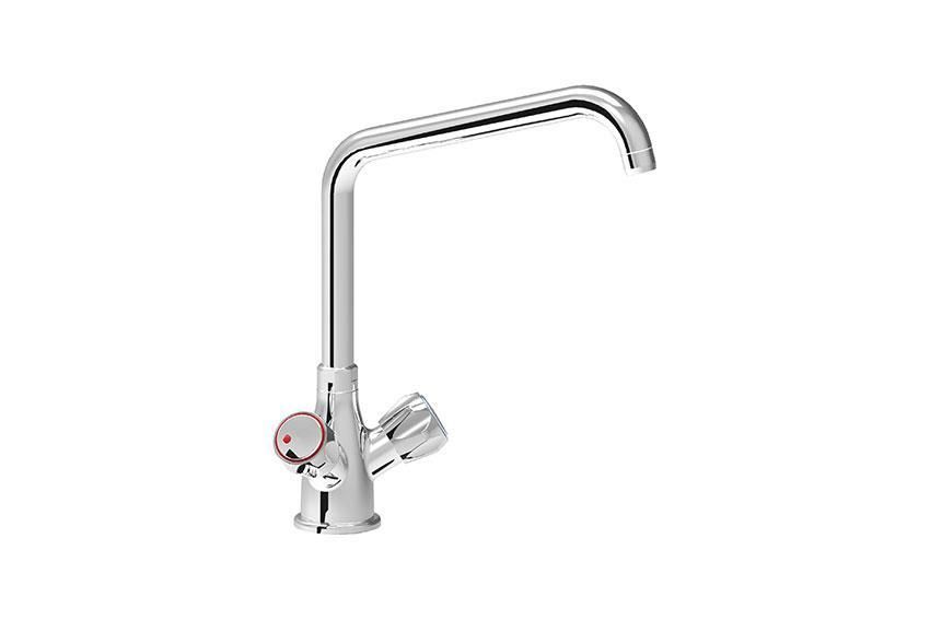 ENKELGATS MENGKRAAN 'A-LINE' TAFELMODEL - 2 DRAAIKNOPPEN - 253MM