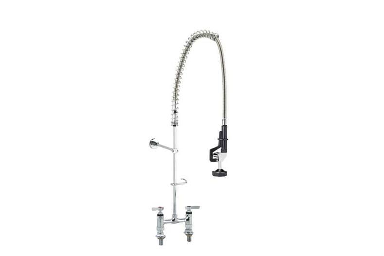 DUBBELGATS VOORSPOELDOUCHE TAFELMODEL EXCL. KWARTSLAG TUSSENKRAAN