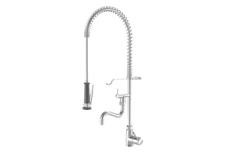 ENKELGATS VOORSPOELDOUCHE TAFELMODEL INCL. TUSSENKRAAN 200MM UITLOOP