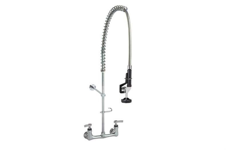 DUBBELGATS VOORSPOELDOUCHE MUURMODEL EXCL. KWARTSLAG TUSSENKRAAN