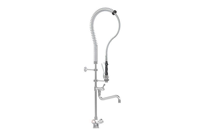 ENKELGATS VOORSPOELDOUCHE A-LINE TAFELM. INCLUSIEF KWARTSLAG TUSSENKRAAN