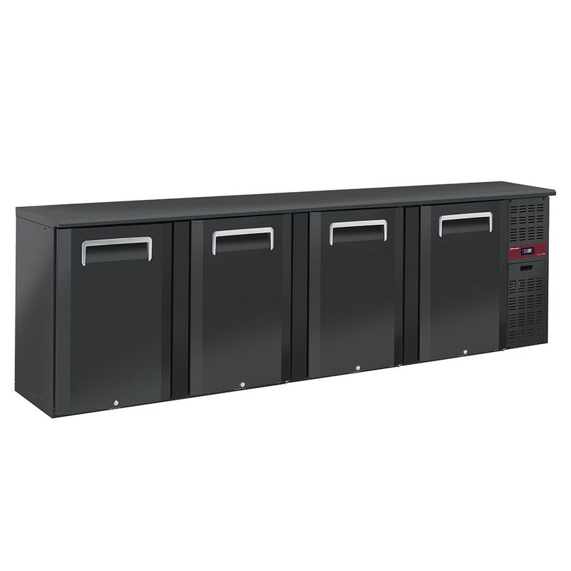 Flessenkoeler 4 deuren, 620 liter, verstelbare poten