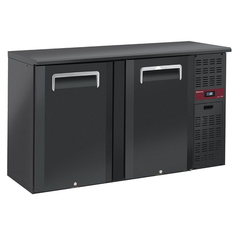 Flessenkoeler 2 deuren, 320 liters, verstelbare poten