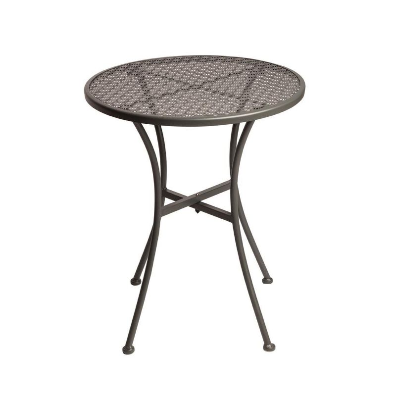 Bolero ronde stalen terrastafel grijs 60cm