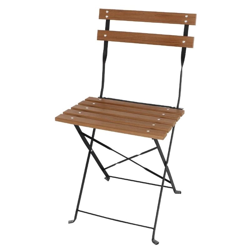 Bolero opklapbare imitatiehout stoelen (2 stuks)