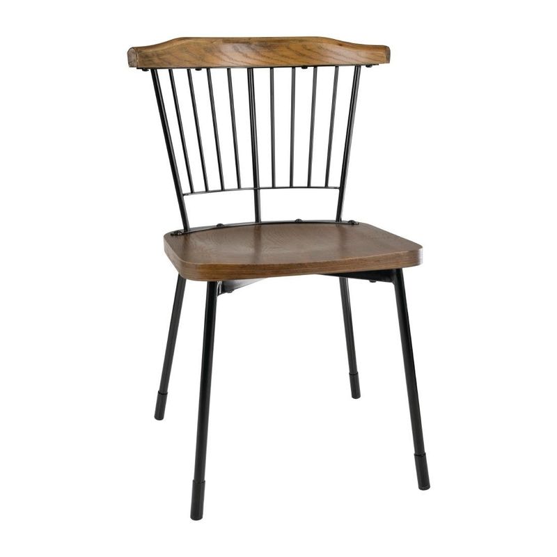 Bolero Scandi bijzetstoelen zwart (pak van 2)