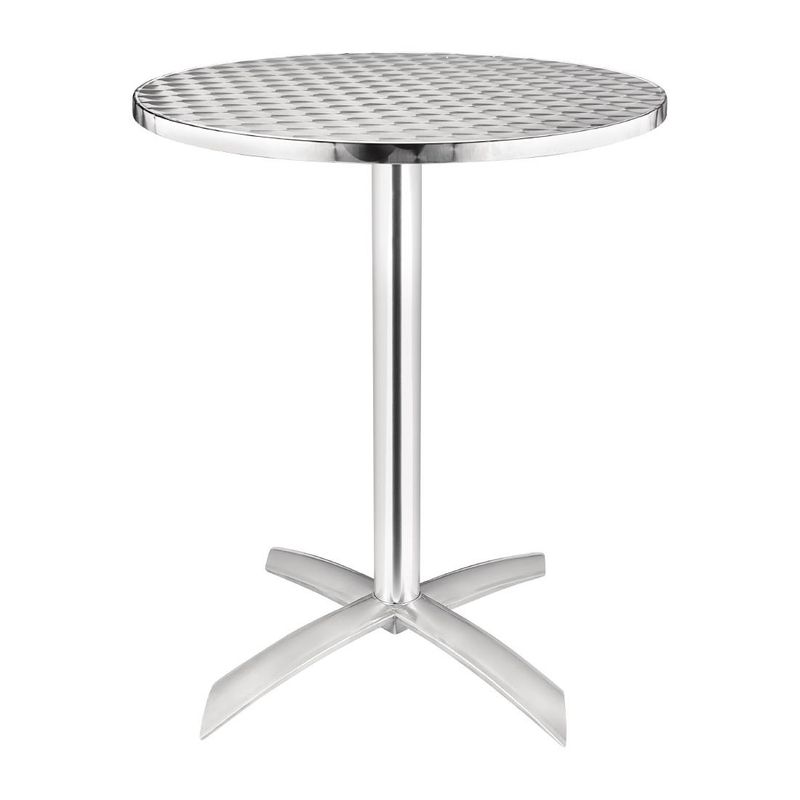 Bolero alumiminium klaptafel met RVS blad 60(�)cm