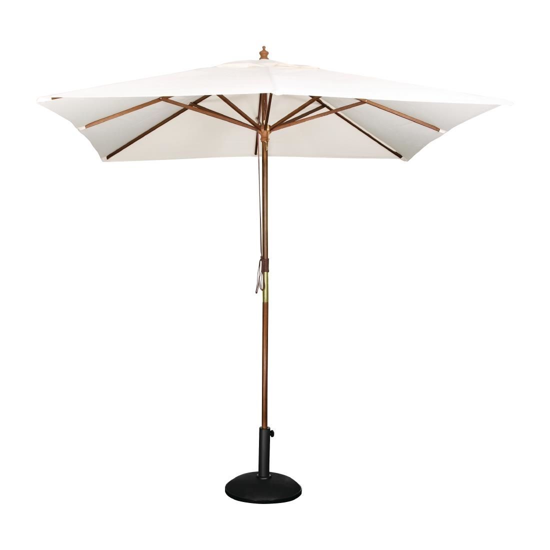 Bolero vierkante parasol cr�mekleur 2,5m