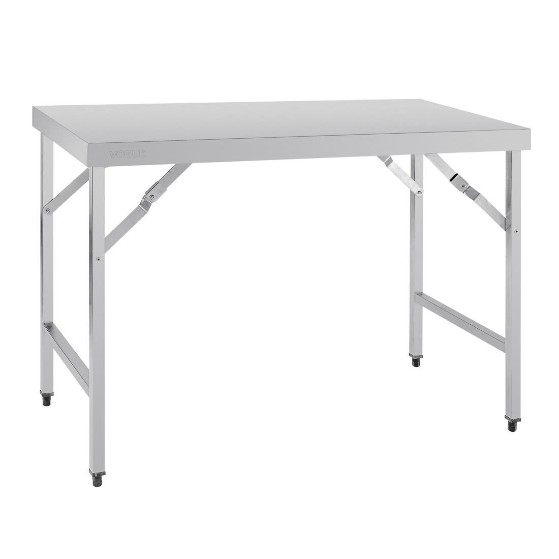 Vogue inklapbare RVS werktafel 120cm x 60cm