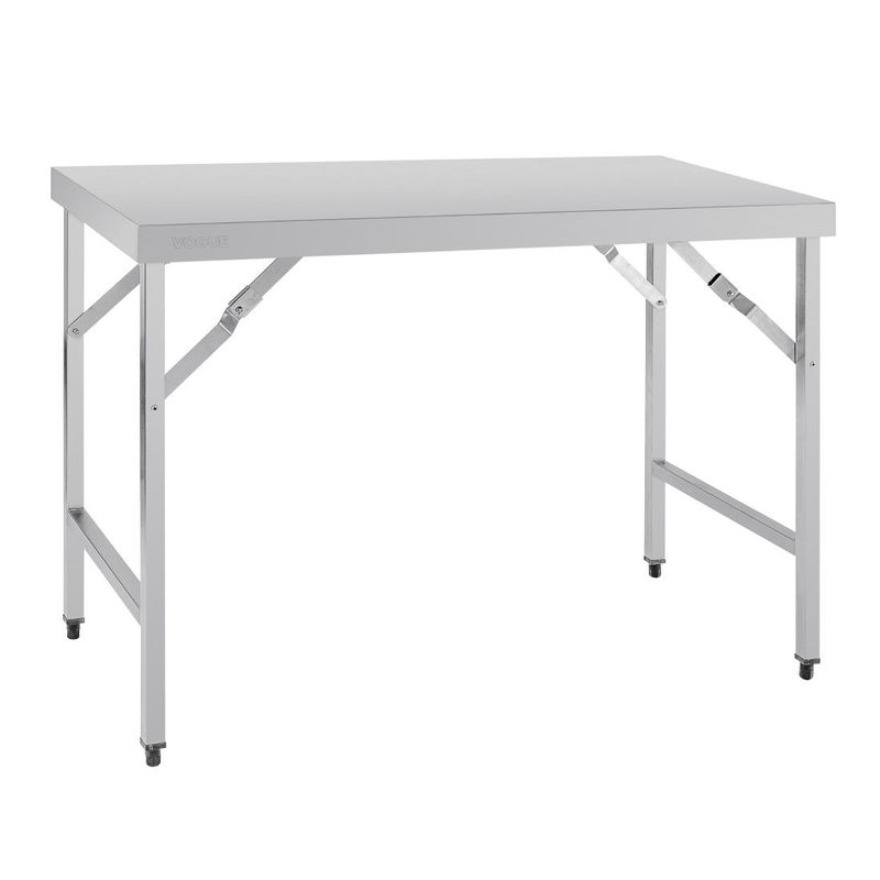 Vogue inklapbare RVS werktafel 120cm x 60cm