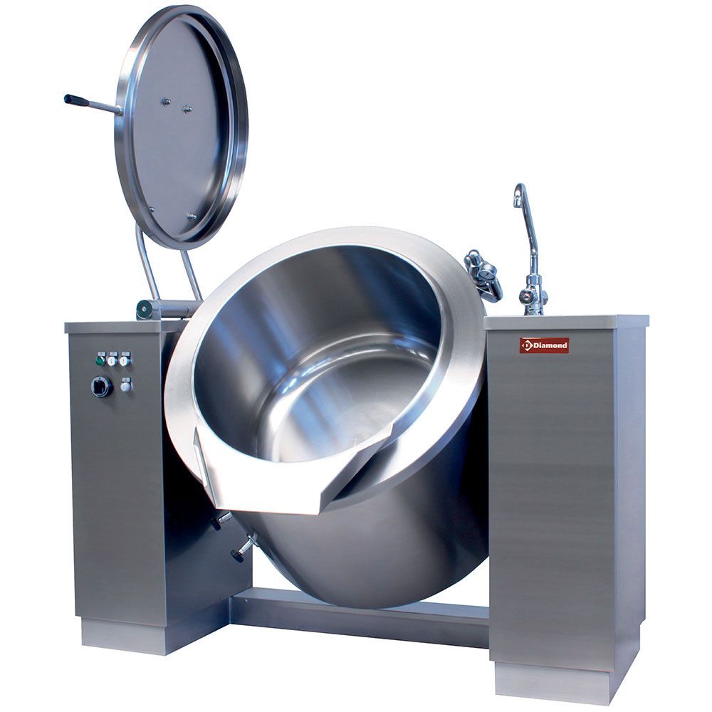 Elektrische kantelbare kookketel 500 liter, indirecte verwarming