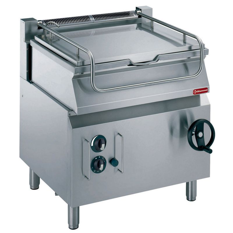 Kantelbare kookketel 60 liter op gas, kuip in ����Duomat���� , op kast