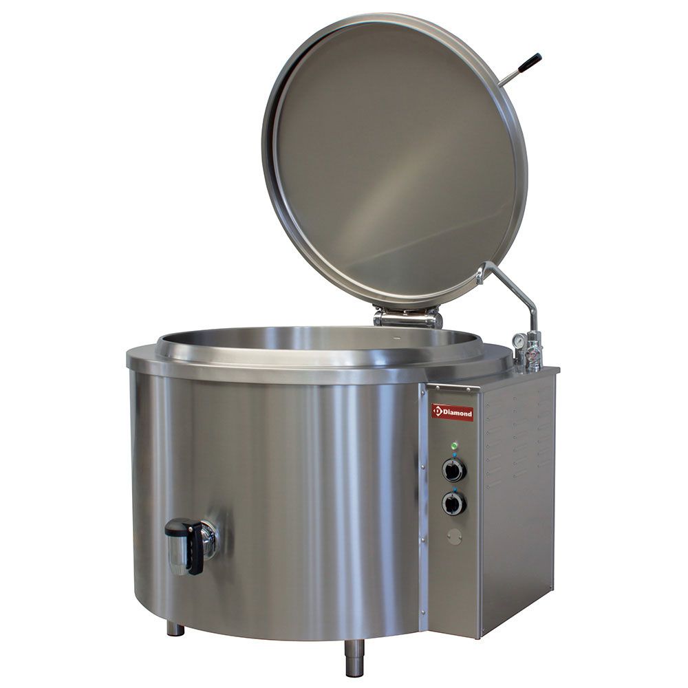 Elektrische ronde kookketel 500 liter, indirecte verwarming